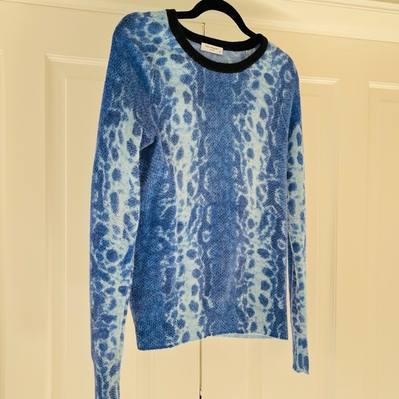 Equipment blue cashmere print crewneck sweater - Picture 9 of 13